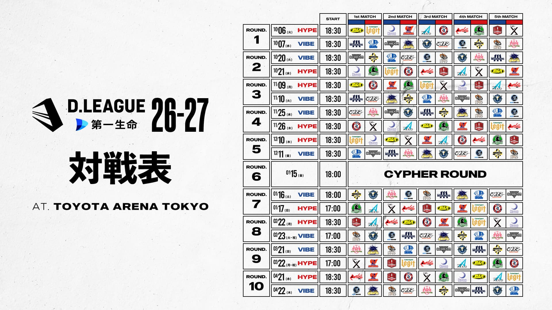 D.LEAGUE(Dリーグ)公式サイト | D.LEAGUE（Dリーグ）