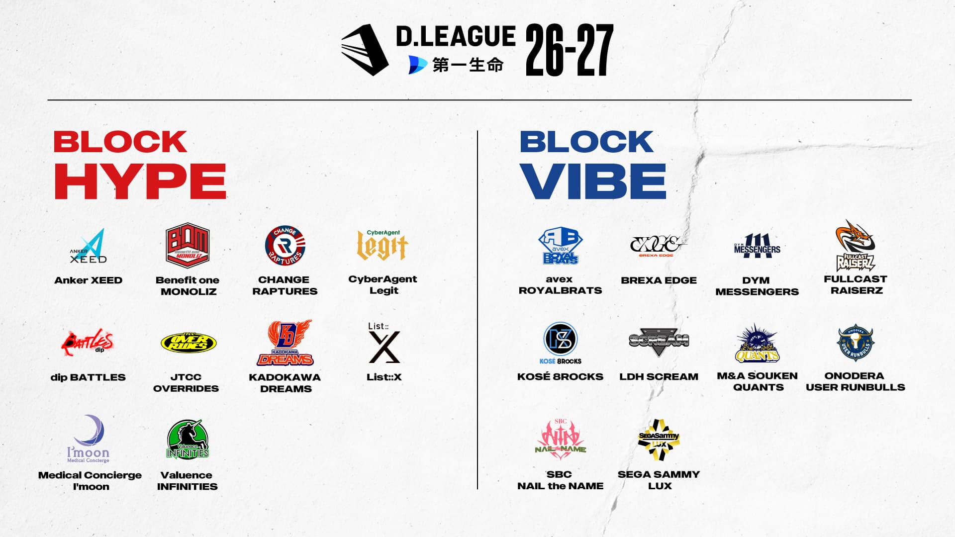 D.LEAGUE(Dリーグ)公式サイト | D.LEAGUE（Dリーグ）
